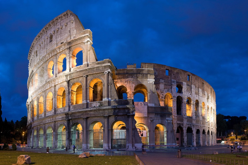 Colosseum by night