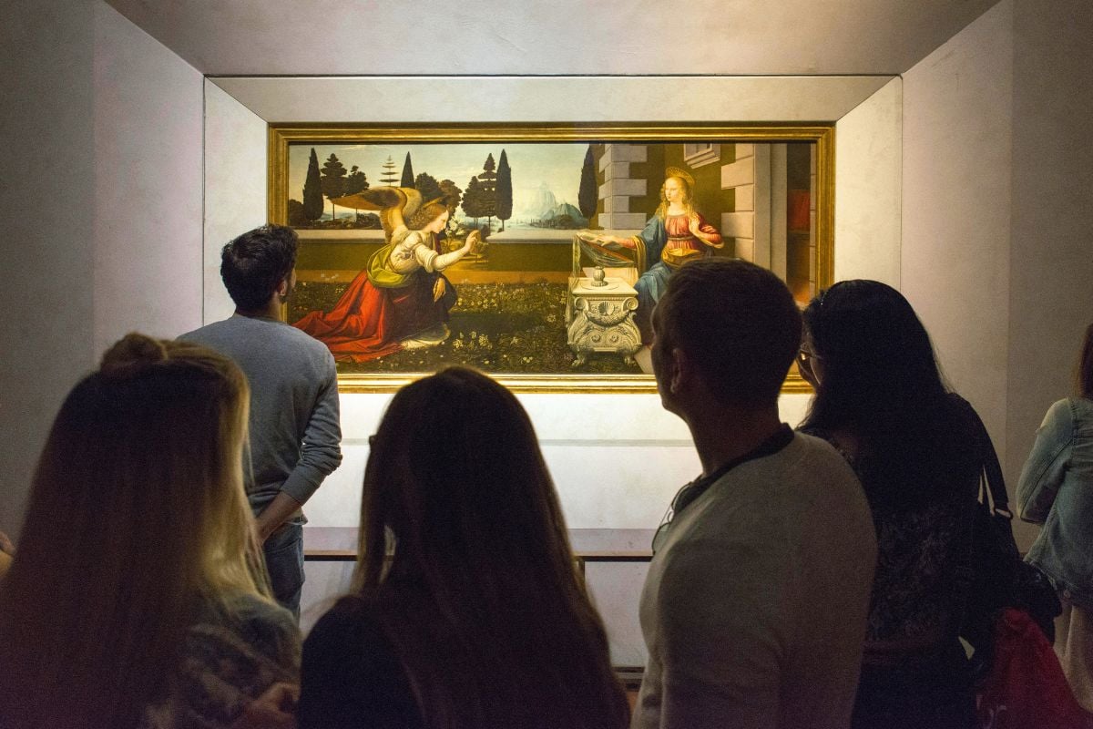 Leonardo da Vinci’s “Annunciation” at Uffizi Gallery