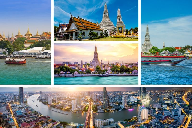 El río Bangkok destaca las excursiones en barco