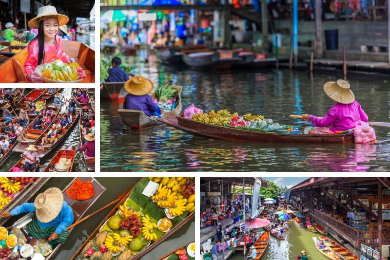 Excursions en bateau sur le marché flottant - Excursions en bateau à Bangkok