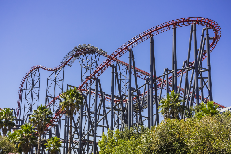 Six Flags Magic Mountain # 5 parcs d'attractions en Californie