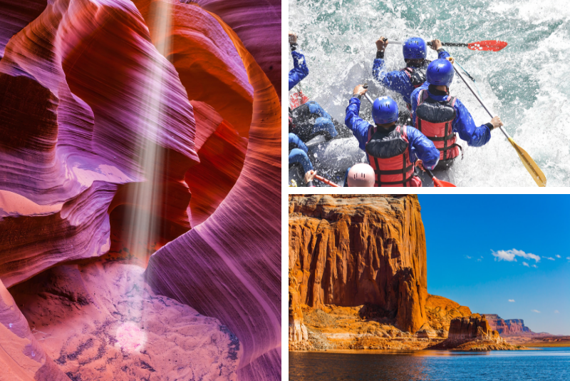 Arizona Highlights Day Trip Antelope Canyon, Lake Powell, and Glen Canyon with River Rafting