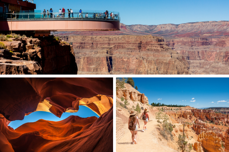 Private 3-Tages-Tour Grand Canyon Zion Bryce Monument Valley und Antelope Canyon