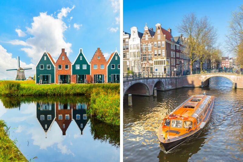 Volendam, Marken y molinos de viento con crucero gratuito por el canal de 1 hora