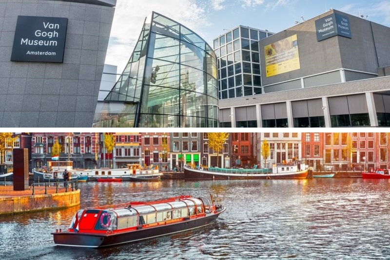 Amsterdam Van Gogh Museum Ticket and City Canal Cruise