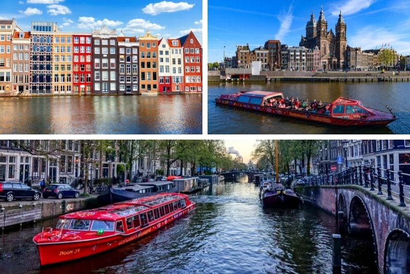 Amsterdam Hop-On-Hop-Off-Bustour mit Bootsoption