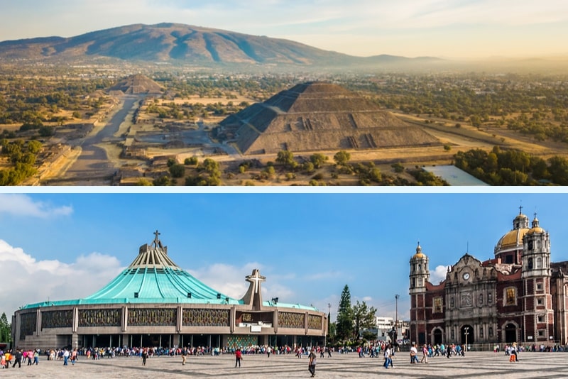 Excursión de día completo a Teotihuacán y Basílica Guadalupe en México