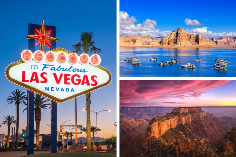 4 Tage Las Vegas, Grand Canyon, Antelope Canyon und Lake Powell