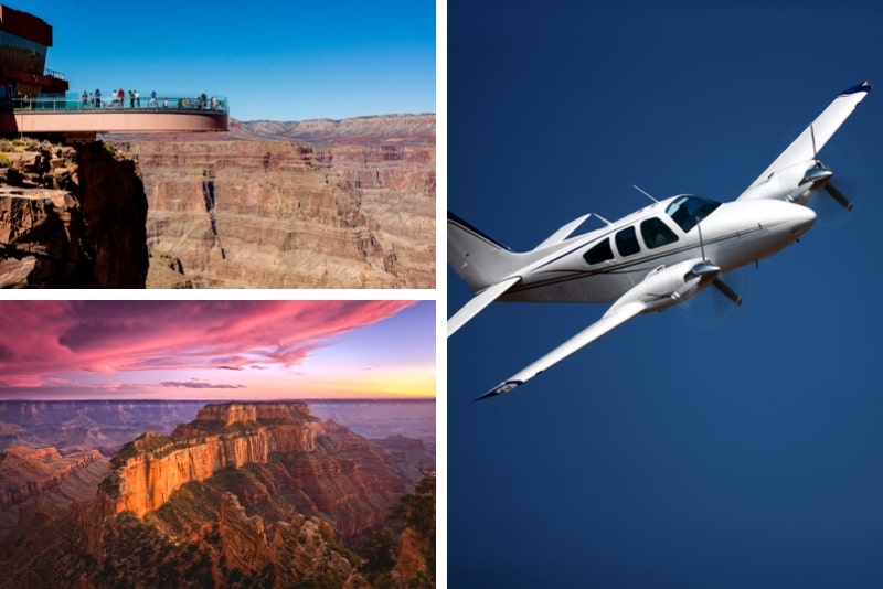 Grand Canyon Flugtour mit optionaler Landung und Skywalk