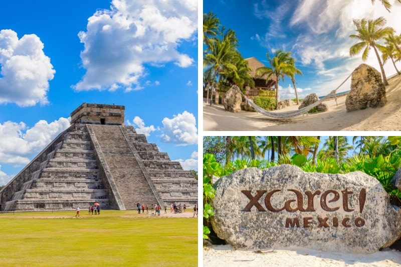 Cancún Combo Tour Xcaret, Xel-Ha, Xplor y Chichen Itza