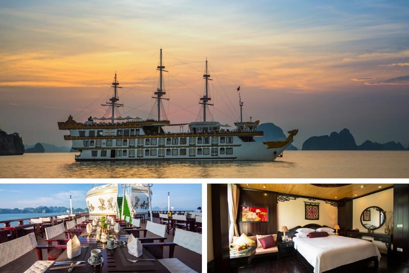 Dragon Legend Cruise # 15 cruceros de lujo por la bahía de Halong