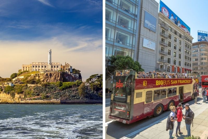 Alcatraz and Big Bus Premium 1-Day Hop-On Hop-Off