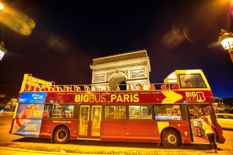 Big Bus Paris: Panoramic Night Bus Tour with Audio Guide
