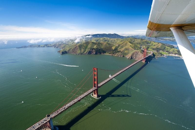 Golden Gate Bridge from the Air! Seaplane Tour