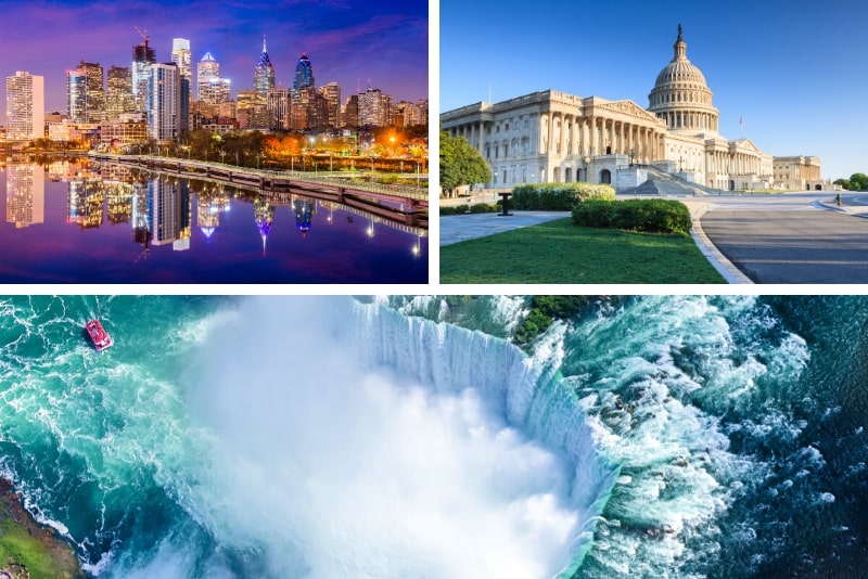 Niagara Falls, Washington DC, Philadelphie, visite de 4 jours au départ de New York