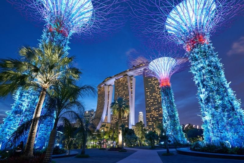 Gärten an der Bucht und Marina Bay Sands