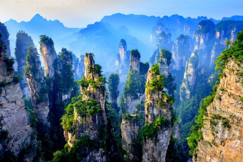 Parque forestal nacional de Zhangjiajie, China