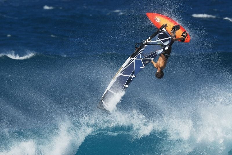 big wave windsurfing