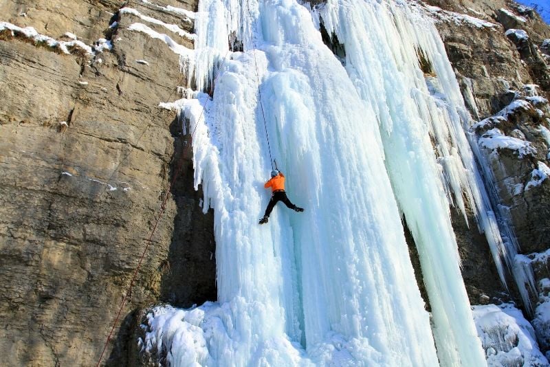 escalada en hielo