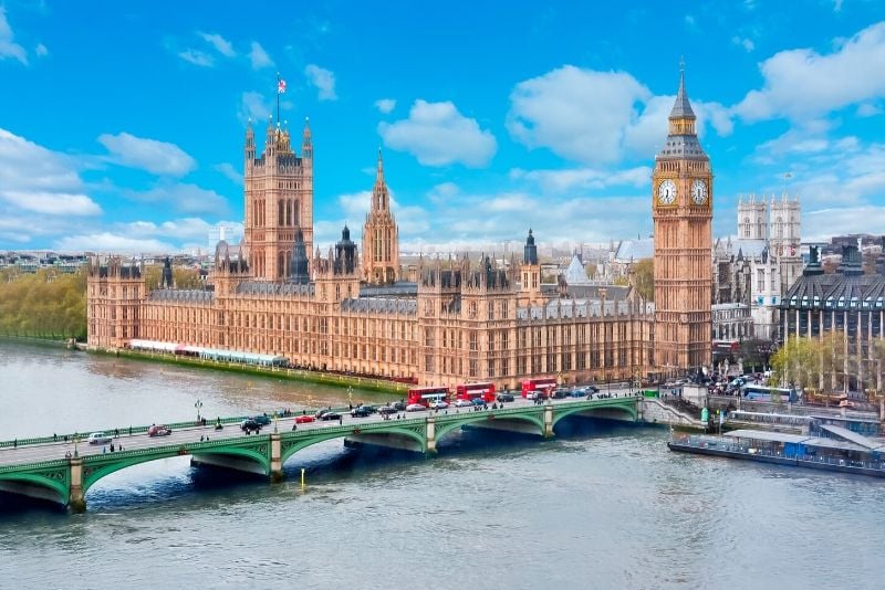 Palace of Westminster, England - best castles in Europe