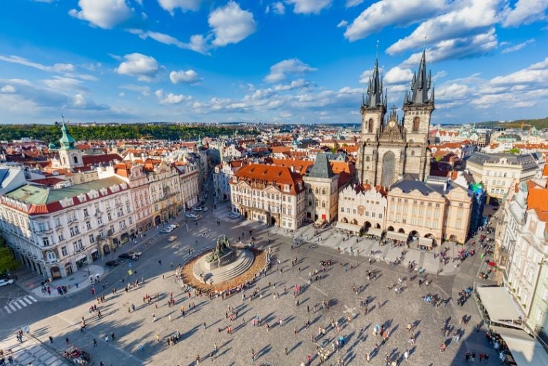 Treffpunkt für Free Walking Tours in Prag