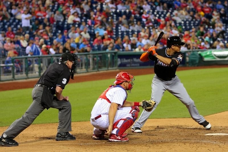 baseball game at Marlins Park, Miami, Florida