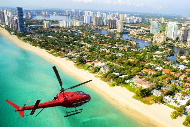 helicopter tour in Miami, Florida