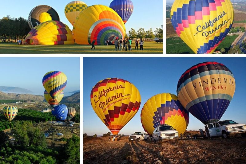 hot air balloon rides in Temecula