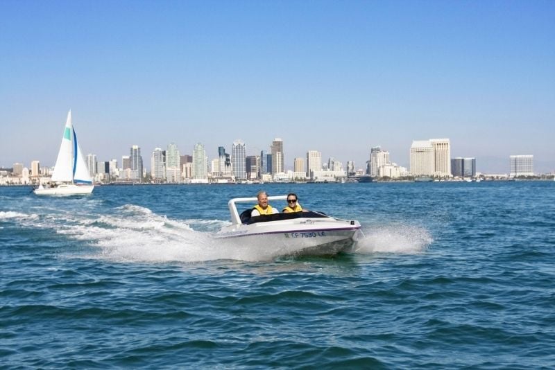 self-guided speed boat adventure in San Diego, California