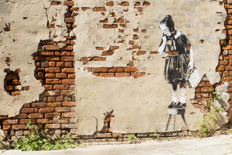 Banksy artwork in New Orleans