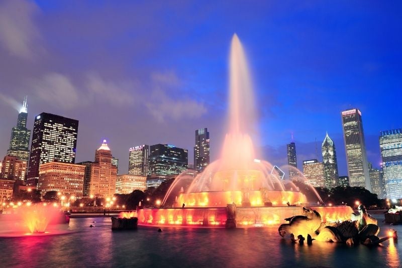Buckingham Fountain light show, Chicago