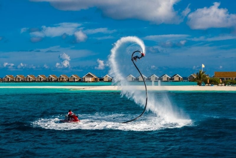 flyboard a Cancun, in Messico
