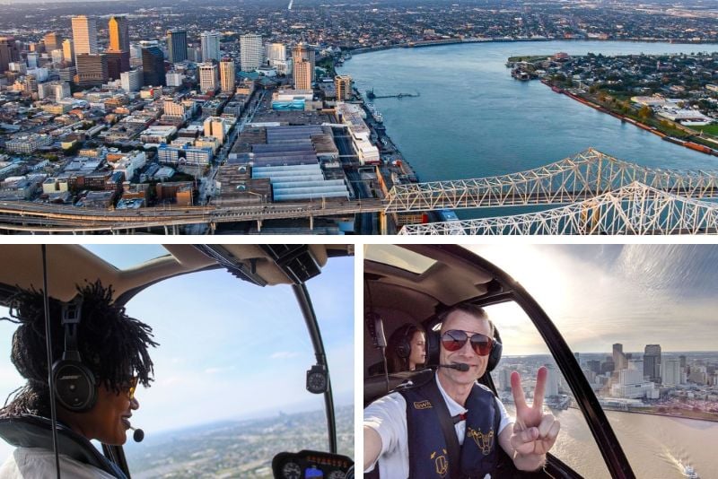 helicopter tours in New Orleans