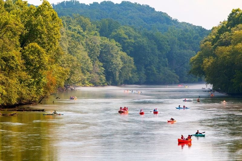 kayak in the Chattahoochee River National Recreation Area