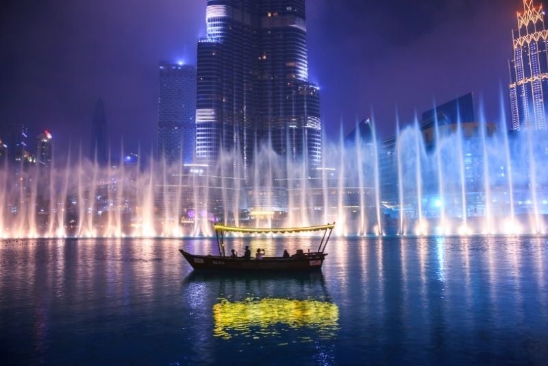 Spectacle de la fontaine de Dubaï