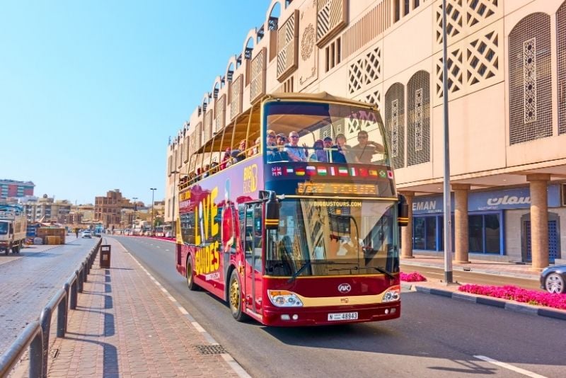 Dubai hop on hop off bus tour