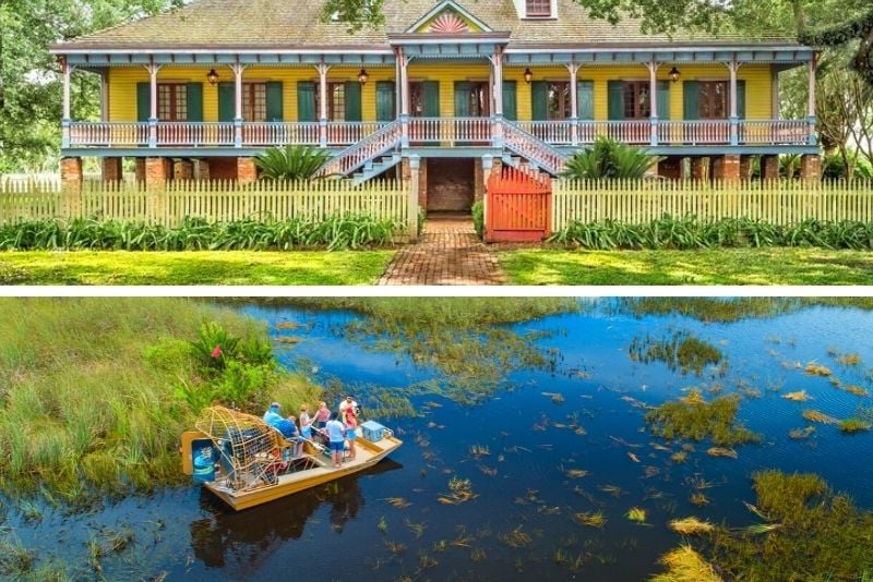 Experience Cajun Country Swamp Boat Adventure and Plantations Full-Day Tour from New Orleans