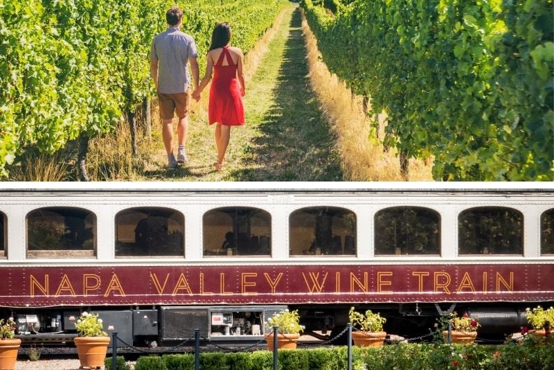 Napa Valley Wine Train from San Francisco Gourmet Lunch, Wine Tasting and Vineyard Tour