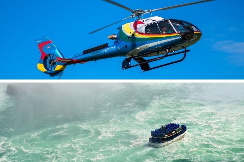 Niagara Falls, Canada Helicopter Tour & Boat Ride
