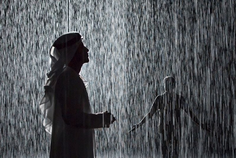 Sharjah Art Foundation’s Rain Room, Dubai
