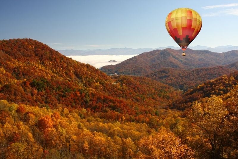 Smoky Mountains hot air balloon