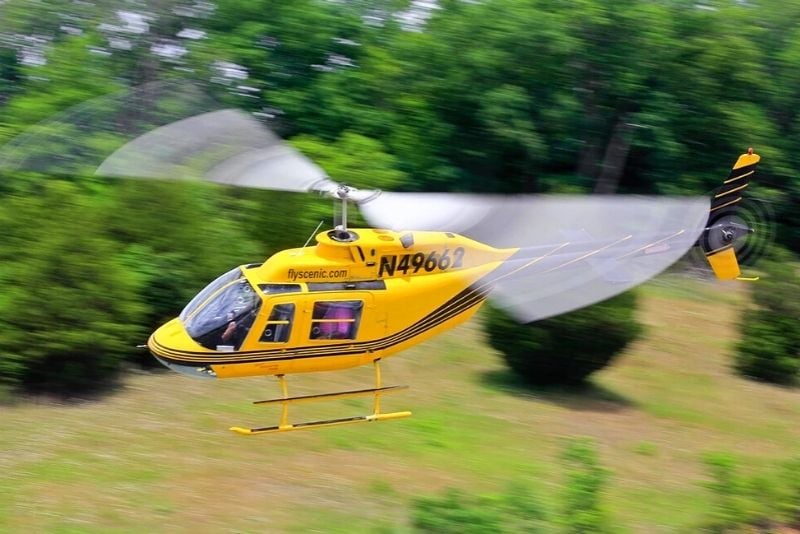 helicopter tour in Pigeon Forge