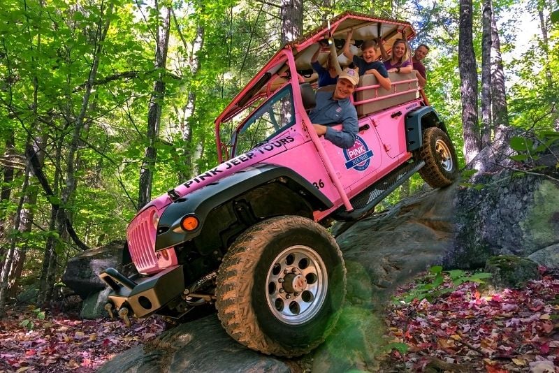 jeep tour through the Smoky Mountains