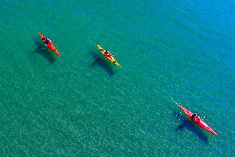 kayaking on the Adriatic sea
