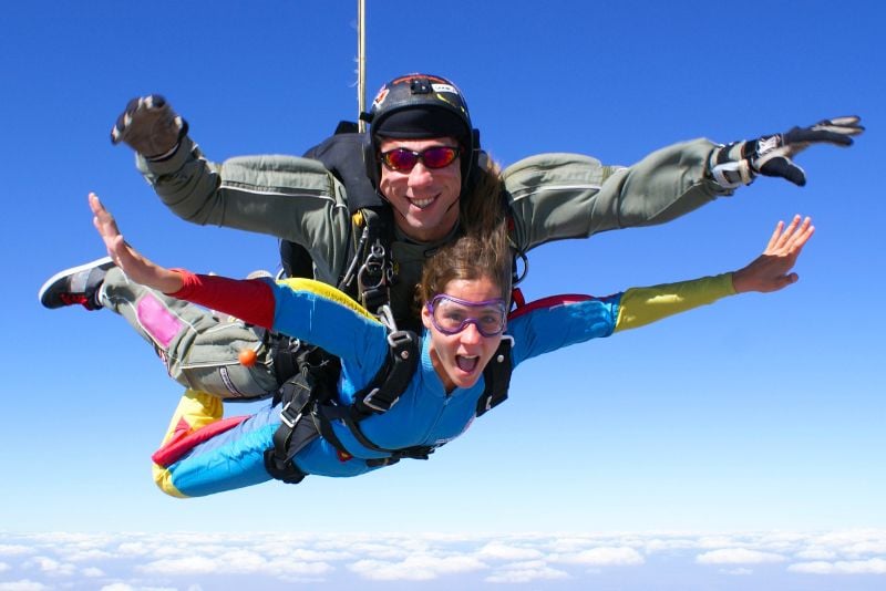 skydiving in Split