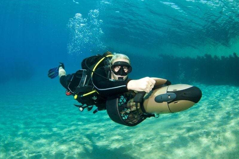 underwater scooter tours in Tenerife
