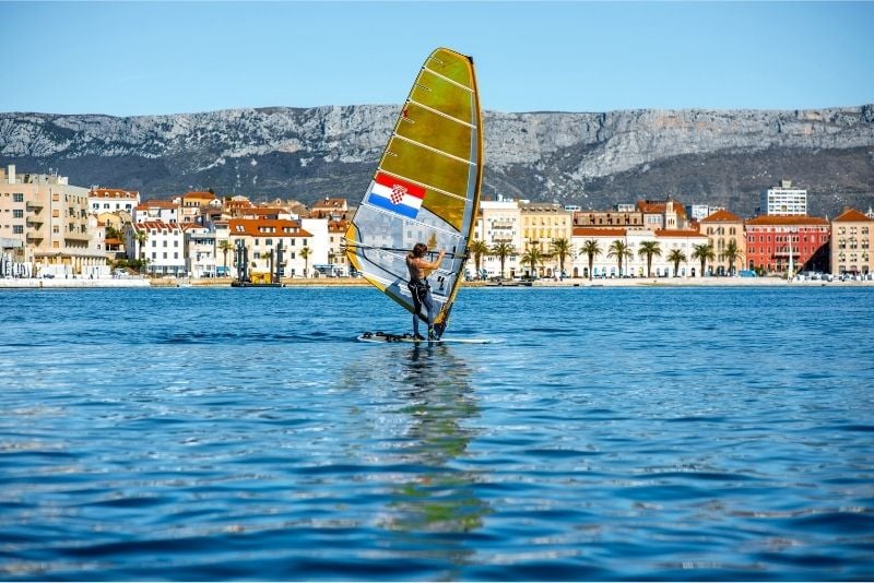 windsurfing in Split