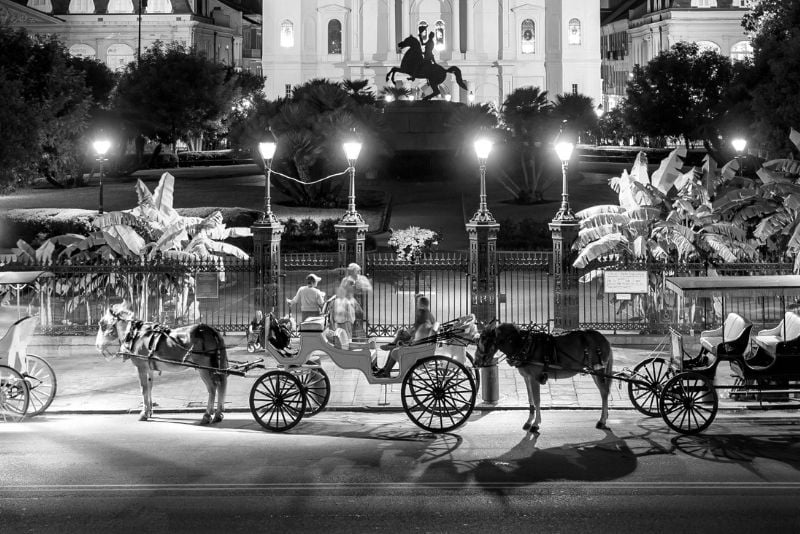 French Quarter Ghost Tour by Mule Drawn Carriage