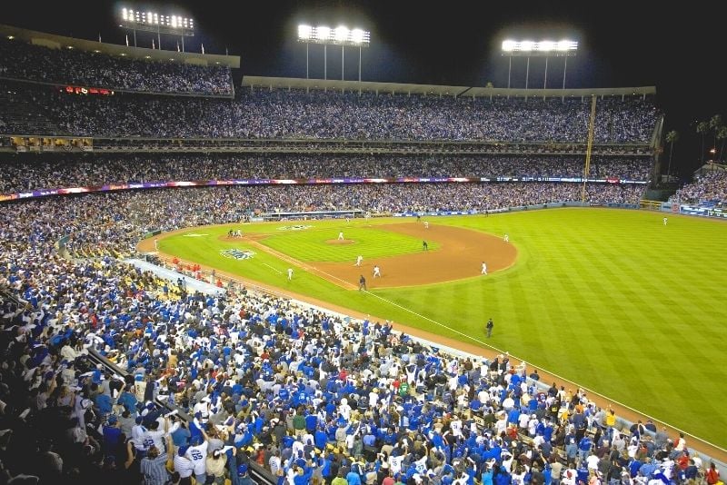 baseball at Dodger Stadium, Los Angeles