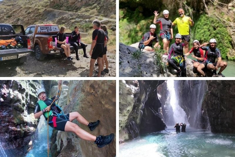 canyoning in Crete